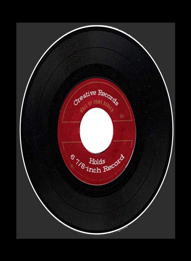 كرييتف بكتشر فريمز إطار صور إبداعي مقاس 6 7/8 × 6 7/8 بوصة لعرض أسطوانة واحدة مع حافة سوداء، يعرض أسطوانة فينيل واحدة بسرعة 45 دورة في الدقيقة، ويتضمن علاقة. - Image 1