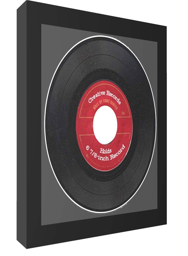 كرييتف بكتشر فريمز إطار صور إبداعي مقاس 6 7/8 × 6 7/8 بوصة لعرض أسطوانة واحدة مع حافة سوداء، يعرض أسطوانة فينيل واحدة بسرعة 45 دورة في الدقيقة، ويتضمن علاقة. - Image 2