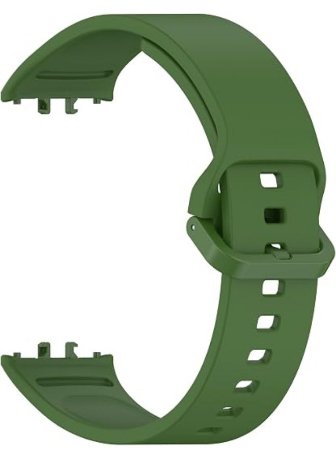 QIRG Silicone Sport Band for Samsung Galaxy Fit 3, Adjustable Replacement Watch Strap for Galaxy Fit 3 Women Men(Green) - Image 3