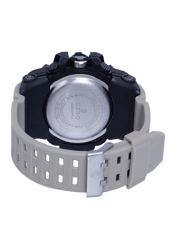 ASTRO Astro Kids Quartz Movement Watch, Analog-Digital Display and Plastic Strap - A20808-PPCB, Khaki