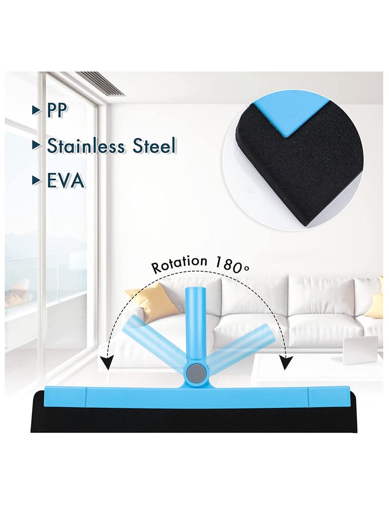SYOSI 3 Parts Floor Squeegee Scrubber Heavy Duty Professional Foam Water Wiper Scraper with Adjustable Knuckle Joint Window Squeegee Cleaner for Cleaning Wet Room Kitchen Bathroom Shower Garage  - Image 3
