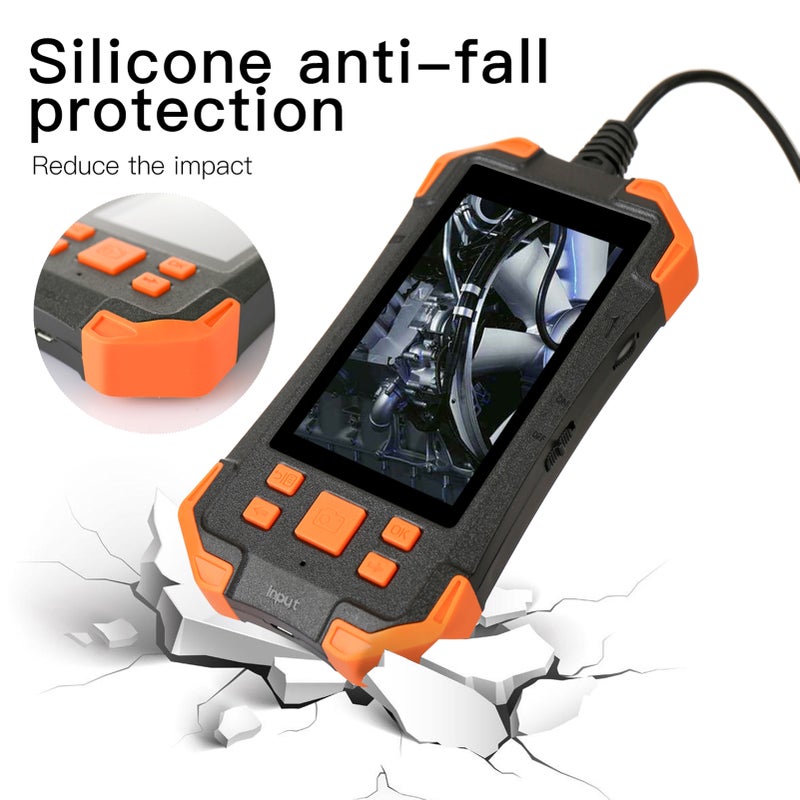 Industrial Endoscope with 4.3 Inch IPS Screen 5.5mm Lens 1080P Borescope Inspection Camera with Semi-rigid Cable/ IP67 Waterproof Probe/ LED Light/ TF Card Slot for Automobile Repair Pipeline Inspection - Image 5