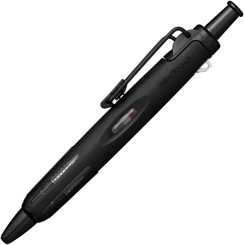 Tombow Airpress 07mm Ball Point Pen Full Black - Image 1
