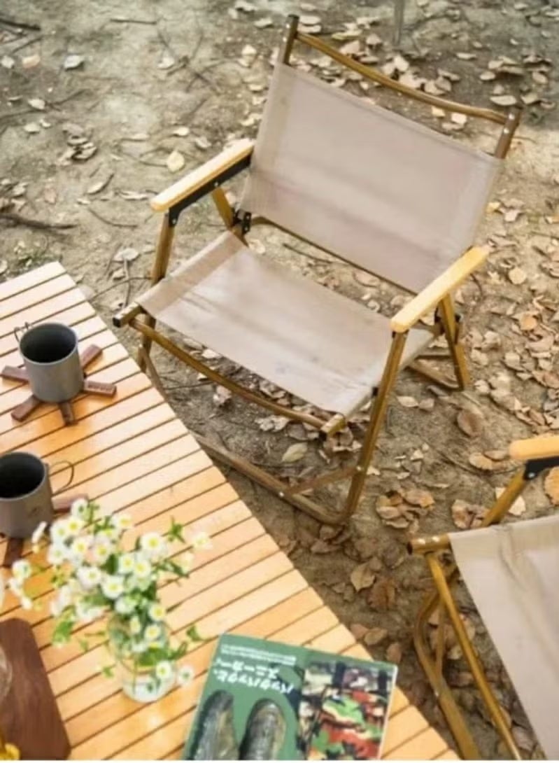 Oil Portable folding camping chair suitable for camping and hiking - Image 2