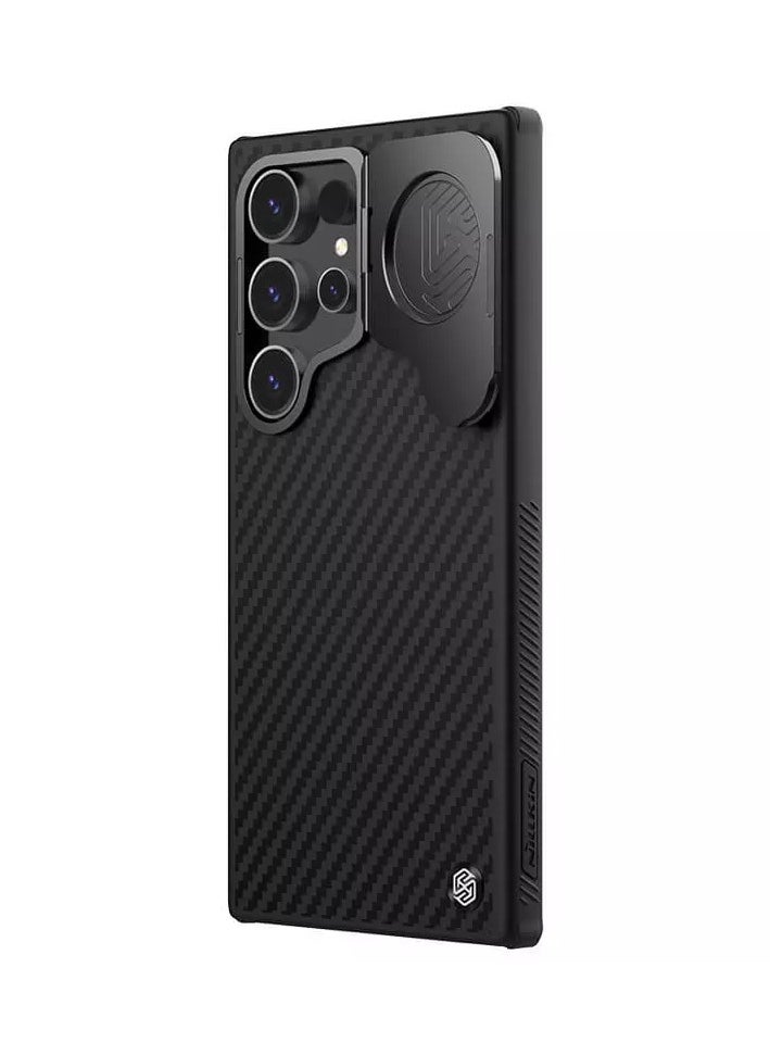 Nillkin CarboProp MagSafe Aramid Carbon Fiber Armor Case for Samsung Galaxy S24 Ultra – Sleek Black, 1500D Kevlar Durability, Magnetic Lens Frame & Metal Buttons  - Image 4