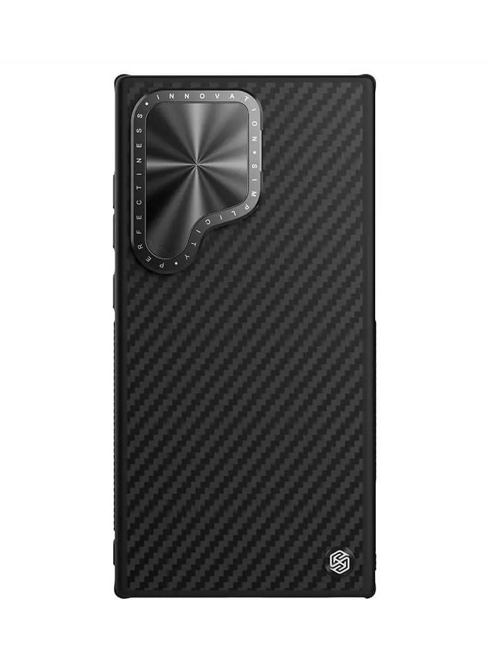 Nillkin CarboProp MagSafe Aramid Carbon Fiber Armor Case for Samsung Galaxy S24 Ultra – Sleek Black, 1500D Kevlar Durability, Magnetic Lens Frame & Metal Buttons  - Image 1