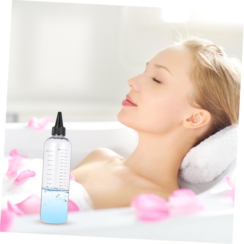 12pcs 500ml Plastic Squeeze Bottles with Graduated Scale and Needle Nose Tip for Salon Hair Perm Liquid Dispensing and Measuring - Image 5