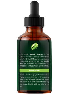 NEW YORK BIOLOGY THE ULTIMATE COSMECEUTICALS New York Biology 96% Korean Snail Mucin Serum For Face 3.38 Fl. Oz 100 Ml - Facial Skin Care Snail Mucin Moisturizer For Dry, Dull Skin And Wrinkles - Skin Care Hydrating Face Serum  - Image 2