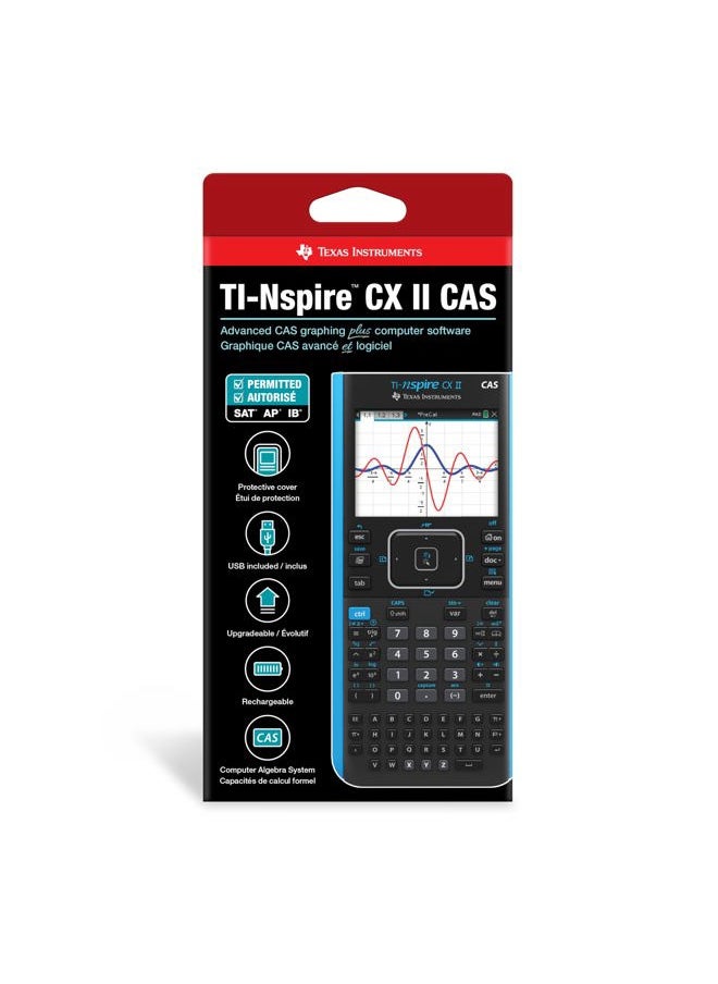 TEXAS INSTRUMENTS TI-Nspire CX II CAS Color Graphing Calculator with Student Software (PC/Mac)  - Image 3
