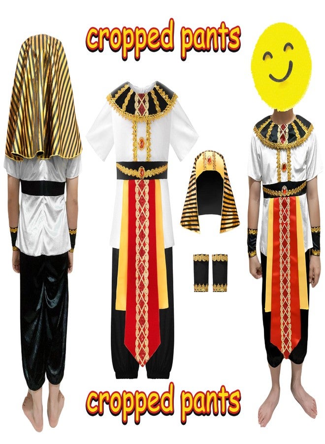 ReliBeauty زيّ فرعون مصري للأطفال من ريلي بيوتي، زيّ هالوين للأولاد، 150 - Image 2