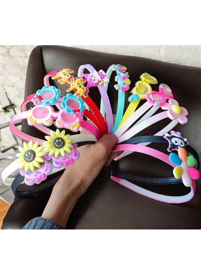 NEOBABY Multiple Cartoon Hairbands For Girls & Women's | Funny Hair Accessories for Baby Kids Headbands (Pack of 4 /Random Design) - Image 1