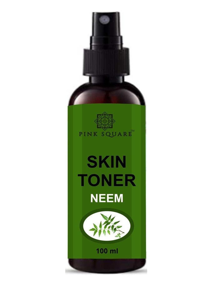 Pink Square Neem Face Toner Refreshing Face Mist & Toner | Toner for Hydrating Skin | Alcohol-Free Mist & toner for open pores Tightening Pack of 1 of 100 ML - Image 1