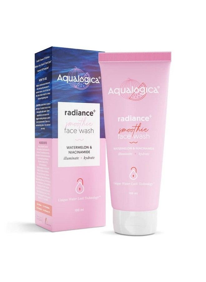 Aqualogica - Radiance+ Smoothie Face Wash With Watermelon & Niacinamide ; Facial Cleanser ; Gently Cleanses Refreshes & Makes Skin Radiant ; 100 Ml - Image 1