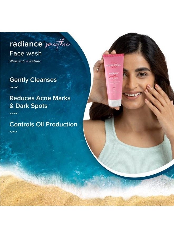 Aqualogica - Radiance+ Smoothie Face Wash With Watermelon & Niacinamide ; Facial Cleanser ; Gently Cleanses Refreshes & Makes Skin Radiant ; 100 Ml - Image 1
