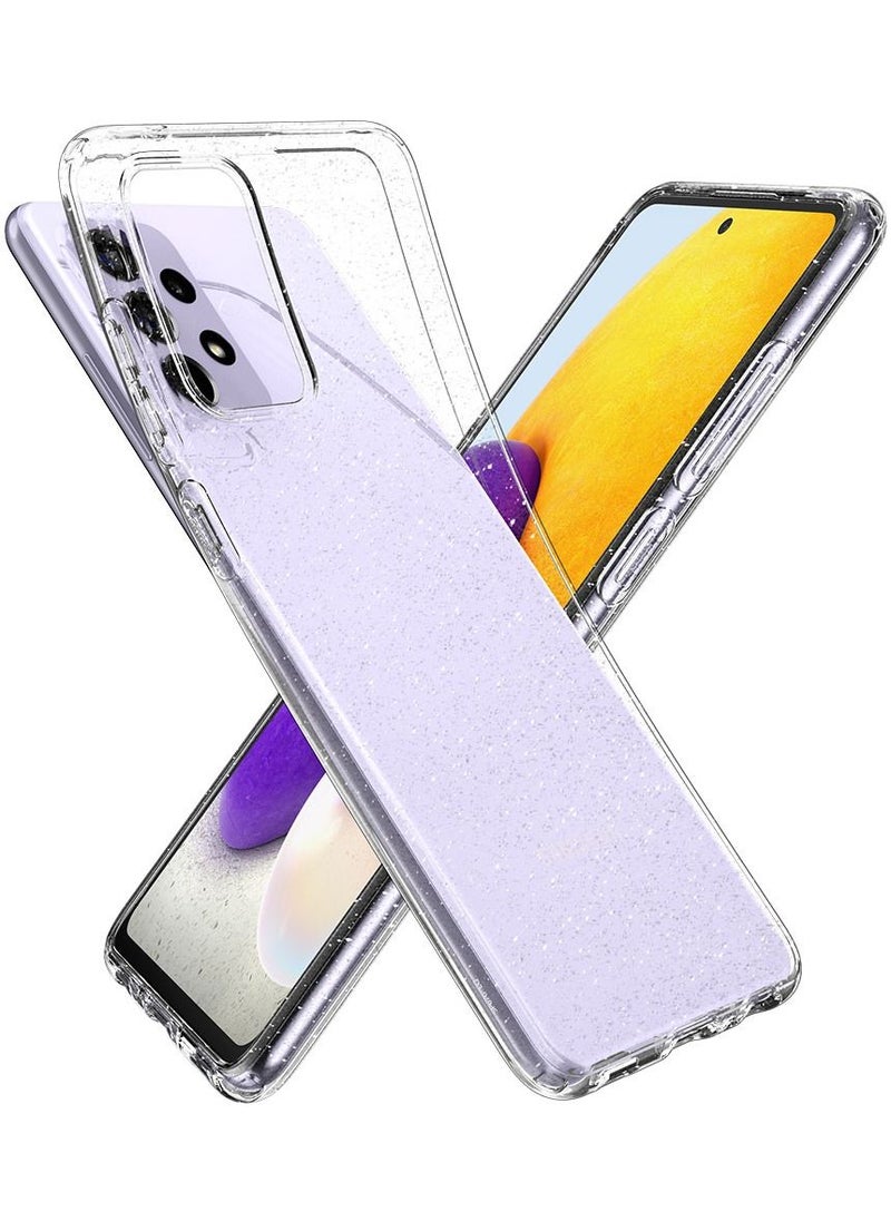 Spigen - Liquid Crystal Glitter for Samsung Galaxy A72 Case Cover - Crystal Quartz - Image 1
