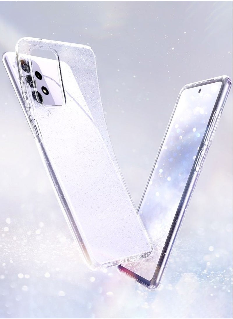 Spigen - Liquid Crystal Glitter for Samsung Galaxy A72 Case Cover - Crystal Quartz - Image 1