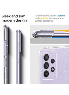Spigen Liquid Crystal Glitter for Samsung Galaxy A72 Case Cover - Crystal Quartz  - Image 3