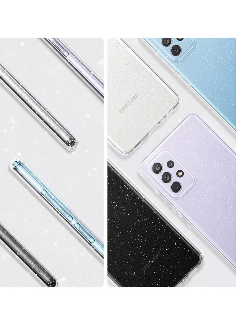 Spigen - Liquid Crystal Glitter for Samsung Galaxy A72 Case Cover - Crystal Quartz - Image 1