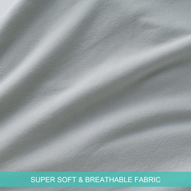 Biloban Pregnancy Pillow Cover C Shaped (ONLY Pillowcase), Full Body Pillowcase for Maternity Pillow, Super Soft Fabric, Universal Fit, Grey - Image 4