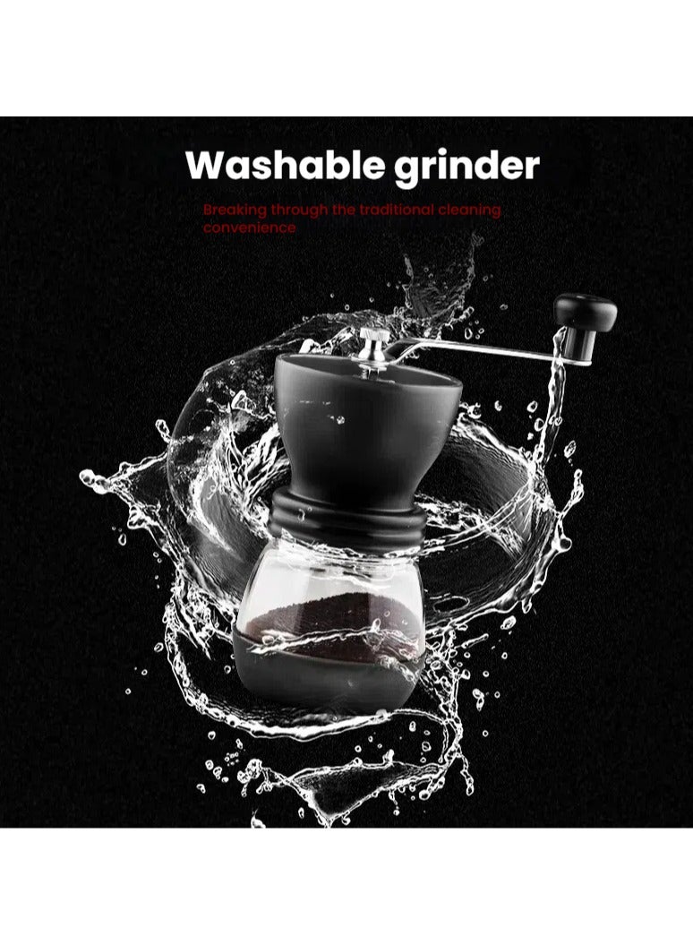 general Washing grinder hand crank coffee machine coffee bean grinder household crushing grinder can be fed - Image 2