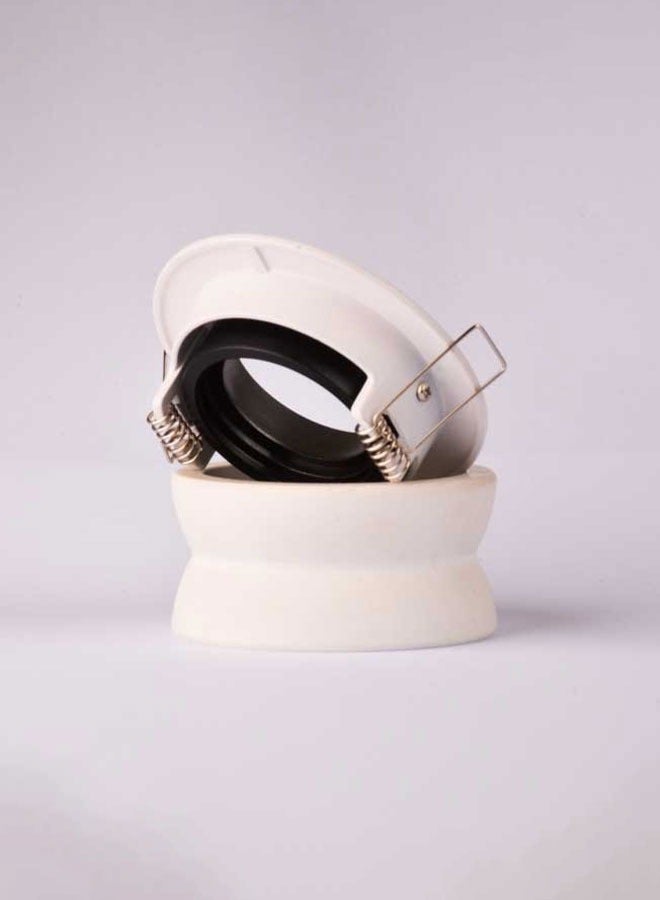ٍSiera Light Circular frame spot light aluminium white with dark grey reflection H-103 - Image 3