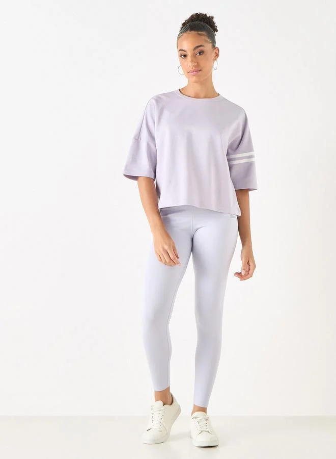 Kappa Kappa Logo Print T-shirt with Short Sleeves