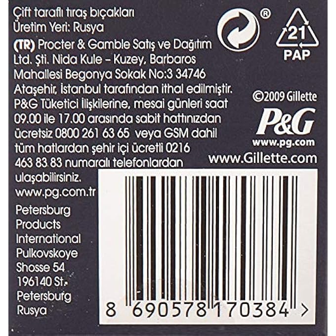 Procter & Gamble Perma Sharp Professional Razor Blades Pack of 100 - Image 2