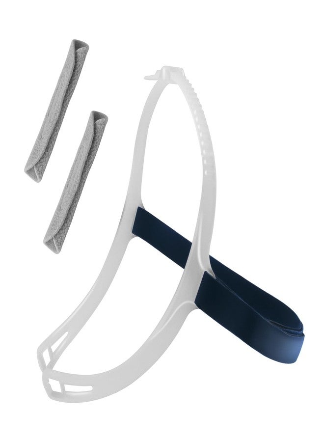 SyunsXoon Headgear with Frame Replacement for ResMed Swift FX Nasal Pillows Mask, Comfortable CPAP Mask Head Strap Including Adjustable Silicone Frame & Back Headgear & 2 Strap Wraps - Image 1