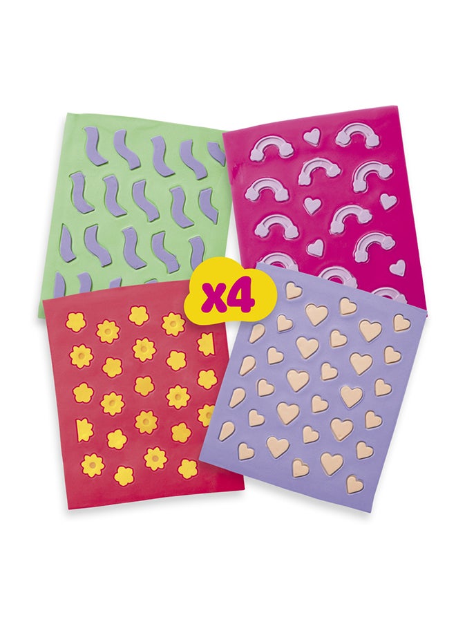 Play-Doh باي-دو باربي باقة الزهور والإكسسوارات، 4 أوراق نمط لإعادة التعبئة من مركب النمذجة، 8 إكسسوارات أزياء، فنون وحرف للأطفال من عمر 5 سنوات فما فوق (الدمية غير مشمولة) - Image 1