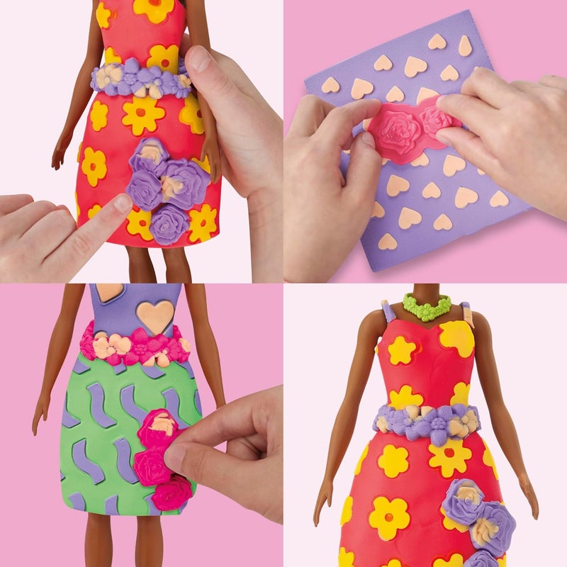 Play-Doh 0Barbie Flowers and Florals Accessory Pack with 4 Pattern Sheets and 8 Fashion Accessories - Image 3