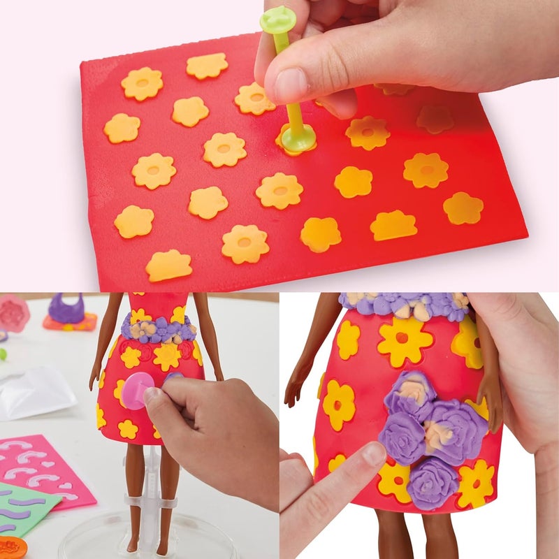 Play-Doh 0Barbie Flowers and Florals Accessory Pack with 4 Pattern Sheets and 8 Fashion Accessories - Image 2