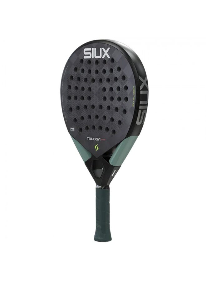 SIUX مضرب بادل تريلوجي برو نوار فوج 2026 - مضرب تحكم من ألياف الكربون مع قلب من مادة EVA، شكل دائري، سطح دوران ثلاثي الأبعاد للاعبين المحترفين - Image 4