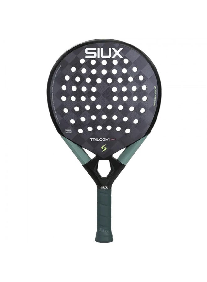 SIUX مضرب بادل تريلوجي برو نوار فوج 2026 - مضرب تحكم من ألياف الكربون مع قلب من مادة EVA، شكل دائري، سطح دوران ثلاثي الأبعاد للاعبين المحترفين - Image 2