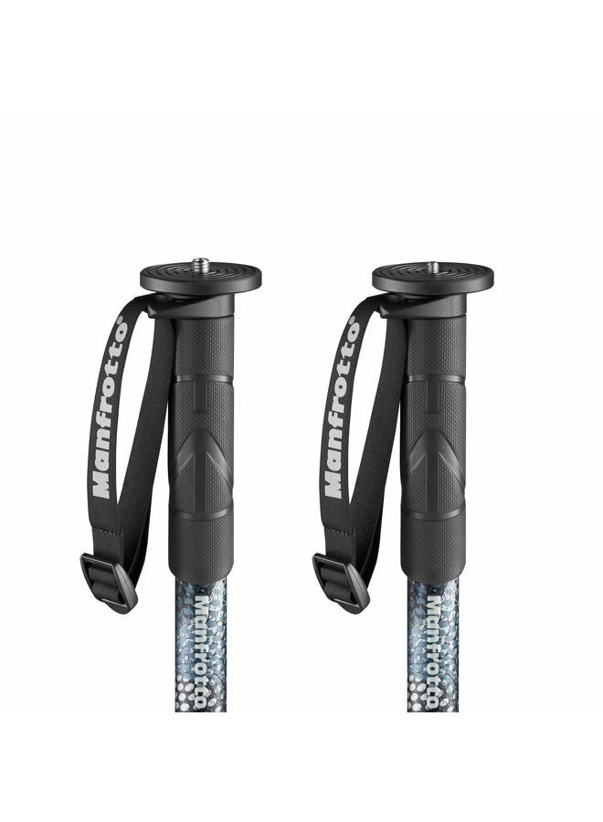Manfrotto Element MII MMELMIIA5BK, Lightweight 5-Section Aluminium Travel Camera Monopod, with Wrist Strap, Rubber Grip, Twist Locks, Load up 15kg, for Compact Cameras, Mirrorless, DSLR,Black - Image 3