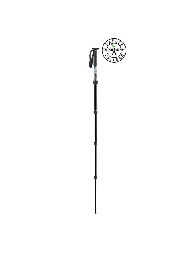 Manfrotto Element MII MMELMIIA5BK, Lightweight 5-Section Aluminium Travel Camera Monopod, with Wrist Strap, Rubber Grip, Twist Locks, Load up 15kg, for Compact Cameras, Mirrorless, DSLR,Black - Image 2