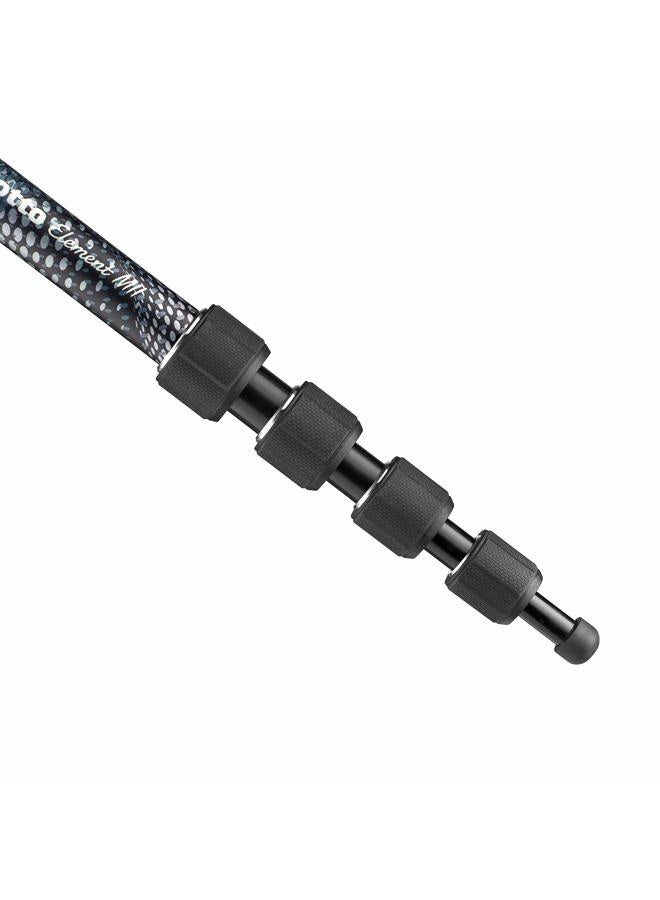 Manfrotto Element MII MMELMIIA5BK, Lightweight 5-Section Aluminium Travel Camera Monopod, with Wrist Strap, Rubber Grip, Twist Locks, Load up 15kg, for Compact Cameras, Mirrorless, DSLR,Black - Image 4