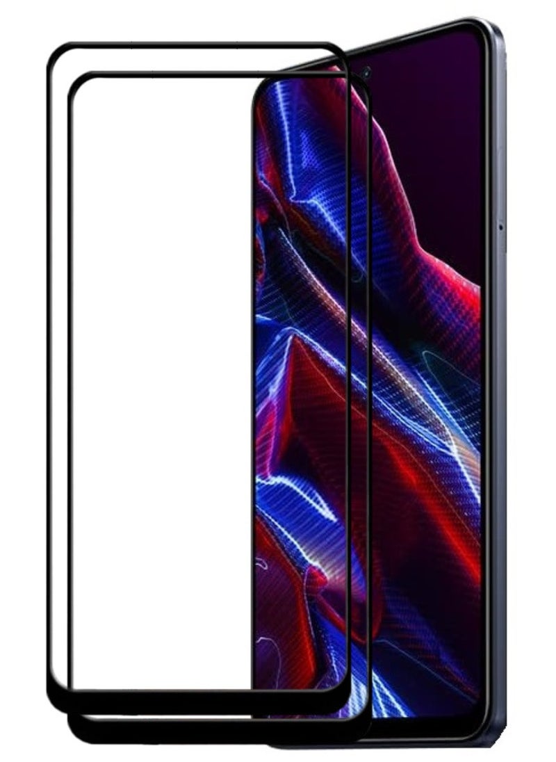 ACLIX 2 Pieces Antistatic ESD Dustproof Premium Quality High Definition Tempered Glass Screen Protector Designed For Xiaomi Poco X5 - Image 1