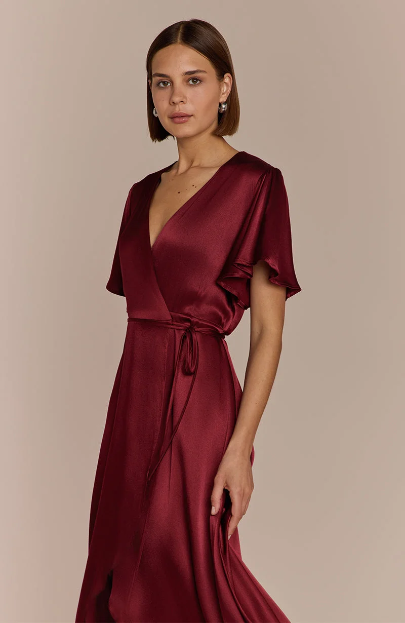 Rewritten London Florence Waterfall Hem Dress