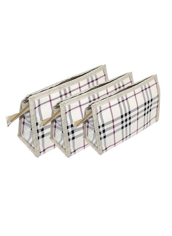 atorakushon Multipurpose Makeup Kit Bag Pouches Jewelry Travel Pouch Toiletry Shaving Cosmetic Organizer Set Of 3  - Image 3