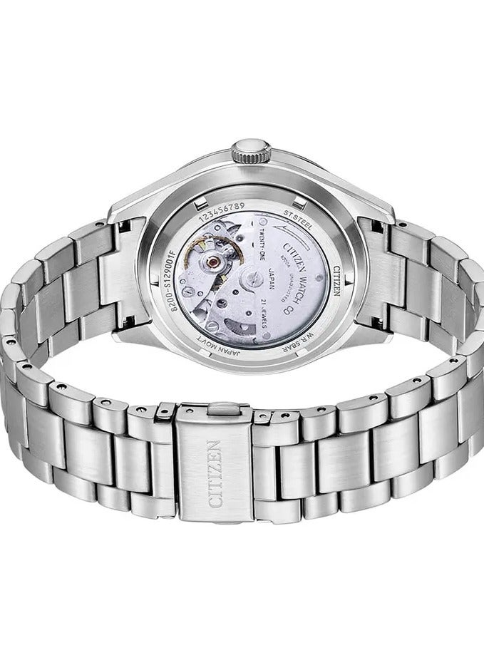 Citizen C7 Series Men's Watch NH8391-51Z 40mm Stainless Steel Automatic with Yellow Dial and Day-Date Display​ - Image 2