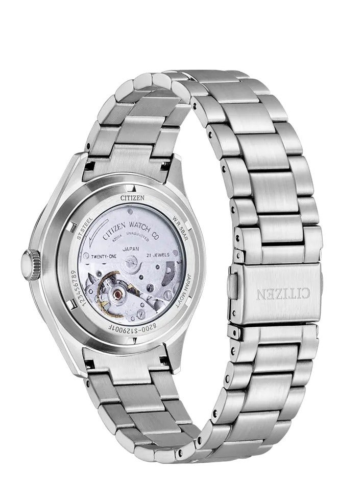 Citizen C7 Series Men's Watch NH8391-51Z 40mm Stainless Steel Automatic with Yellow Dial and Day-Date Display​ - Image 4