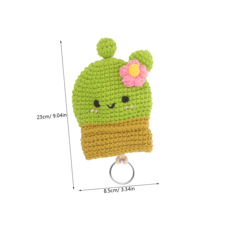 Cactus Key Holder Cartoon Key Case Portable Car Key Storage Sleeve Lightweight - Image 3