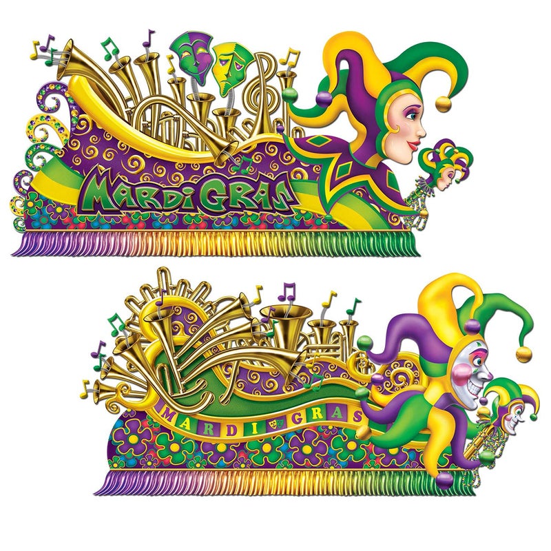 Mardi Gras Float Props Party Accessory 1 count 2Pkg