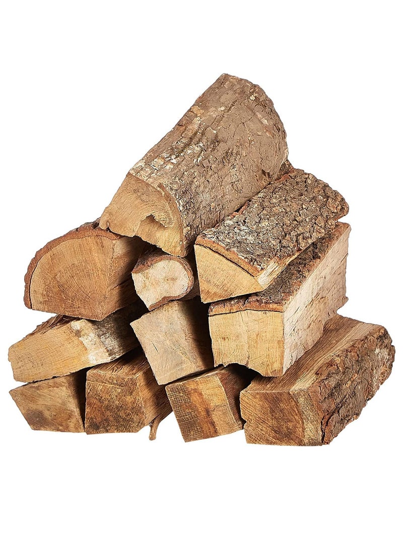 GO2CAMPS Premium European Birch Firewood Logs - 10 Kg Net Bag - Kiln Dried Hardwood for Maximum Heat Output, Clean Burning & Easy Lighting - Ideal for Camping, BBQ, Fireplaces, Wood Stoves, Fire Pits & Pizza Ovens - Image 1