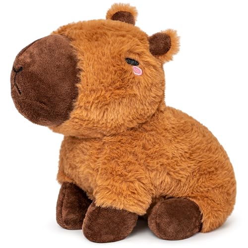 Happy Fuel Capybara Microwavable Weighted Stuffed Animals 15 Lbs Unscented Heating Pad for Period Cramps Pain Relief and Anxiety Cute Capybara Plush Toys Gifts for Women Girls Adults and Kids by Happy Fuel - Image 1