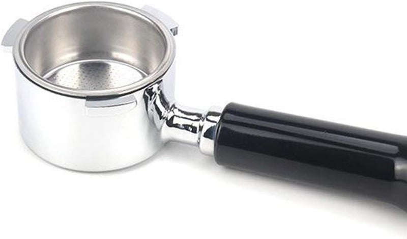 Fenteer فلتر قهوة بدون قاعدة، قابل للاستبدال، مقاس 51 مم، مقبض من البلاستيك الأسود، أبعاد: 51 × 225 × 35 مم - Image 5
