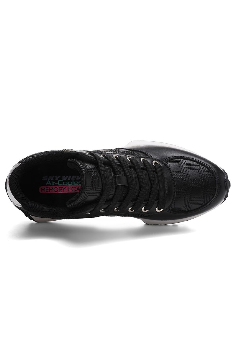 Sky View Women's Platform Fashion Sneakers Retro Classic Trainers Casual Lace-up Stylish Running Walking Shoes - Image 5