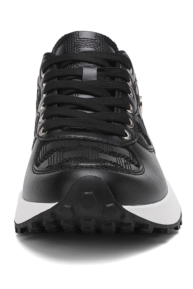 Sky View Women's Platform Fashion Sneakers Retro Classic Trainers Casual Lace-up Stylish Running Walking Shoes - Image 3