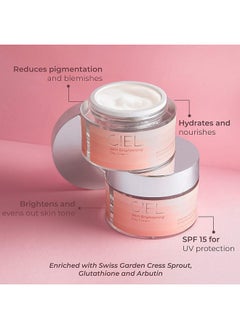 CIEL Day Cream For Women & Men, Spf 15 With Glutathione & Vitamin C For Brightening, Hydration & Radiant Skin | All Skin Types - 50Gram  - Image 2