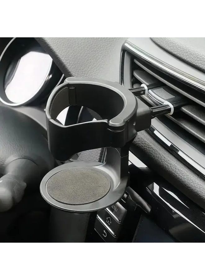 Black Car Air Vent Drink Cup Holder Multifunctional Bottle Stand Ashtray Auto Accessory - Image 1